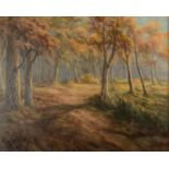 WILLIAM PIPER Woodland Oil on canvas Signed 60 x 75cm