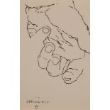 EDUARDO CHILLIDA Hand Print 1970 24 x 14.