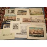 A collection of naval prints