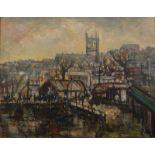 MARY STELLA EDWARDS (YRAM ALLETS) Evening Penzance Oil on board Signed (Allets) 39 x 50cm