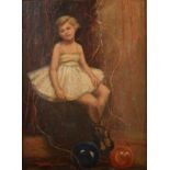 M K WRIGLEY A Young Ballerina Oil on board 40 x 29cm Condition report: Several