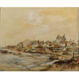 MARY STELLA EDWARDS (YRAM ALLETS) Lyme Regis, Dorset Oil on board Signed (Allets) 25.5 x 30.