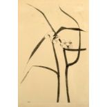 LEONARD BASKIN Flower Etching Signed and numbered VII/XV 1970 45 x 29 cm