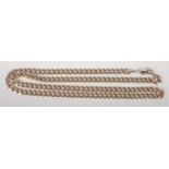 An Italian 9ct gold curb link necklace, 23.7g.