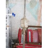 A trawler's pine and cork marker buoy,