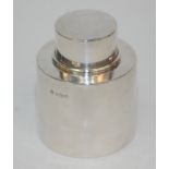 A plain silver tea caddy, 3.7oz.