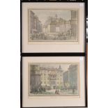 Four coloured prints of Austrian views, framed and glazed, 35.5 x 43.5cm.