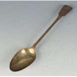 A William IV fiddle pattern silver basting spoon, London 1834. 5.5oz.