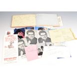 A 1960s autograph album including Adam Faith, The Roulettes, Bert Weedon,