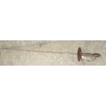 A rapier in 18th century style, the steel blade marked 'Hope Solingen',