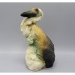 A Guy Holder pottery model of a pelican, height 20cm.