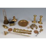 Miscellaneous brassware,