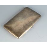 A large plain silver cigarette case named 'Charles', 7.1oz.