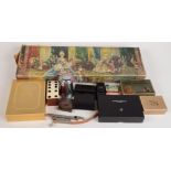 A Dunhill cigarette case pouch and retail box together with other Dunhill accessories etc.