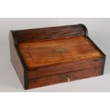 A camphor wood campaign stationary box/writing slope, 19th century,