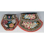 Two beadwork purses, 19th century.