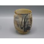 A Kyra Cane Studio Pottery vase, circa 1990's, height 8.5cm, diameter 6.3cm.