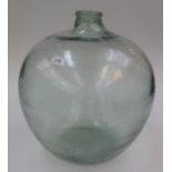 A glass carboy, height 50, diameter 37cm.