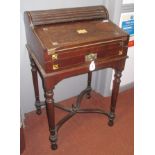 A brass mounted campaign writing desk, early 19th century,