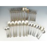 A part suite of Old English pattern cutlery by The Goldsmiths & Silversmiths Co. Ltd.