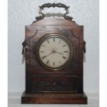 A Regency mahogany mantel clock,