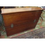 A mahogany folio cabinet, early 20th century, height 92cm, length 120cm, depth 22cm.