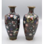 A pair of Japanese cloisonne vases, 19th century,