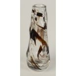 A Whitefriars 'Knobbly' glass vase, 1964-1969, designed William Wilson and Harry Dyer,