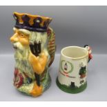 A Crown Devon toby jug, entitled Father Neptune, height 25.