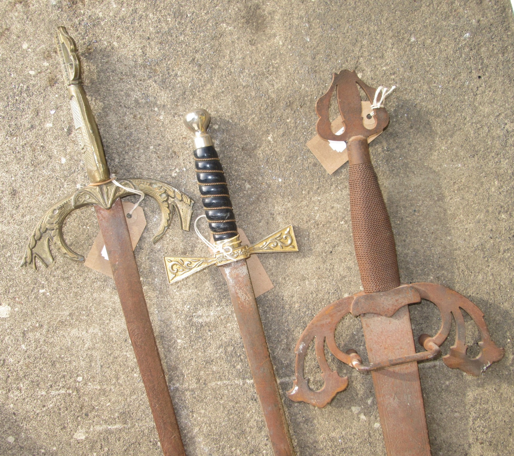 A Wilkinson Sword ceremonial/ritual sword together with two ...