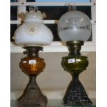 Two oil lamps