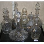 Georgian decanters and others (8)