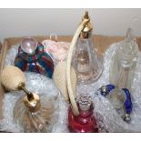 A collection of eight scent bottles