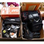 Cameras and camera equipment, Pentax, Konchica and numerous lenses
