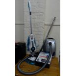 An Electrolux Powerplus 2000W cylinder vacuum, together with a Vax Total Home Hardfloor cleaner (2)