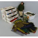 Action Man - one doll and quantity of clothing and accessories