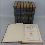 Hammerton and Gwynn (Eds): The Second Great War, eight volumes. Uniformly bound in blue half morocco