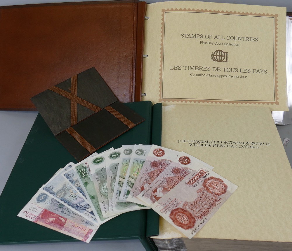 An album entitled The Official Collection of World Wildlife First Day Covers, containing over one-