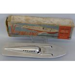 "Miss England" Super Silent Twin-Jet Propelled Speed Boat, with burner, 34cm long, boxed