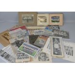 Various sports - quantity of paper ephemera including signed Len Hutton Souvenir booklet, Topical