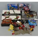 Meccano - modern boxed 1933 replica set, unopened 3353A Turbo set, and a quantity of boxed and loose