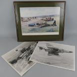 After Alan Preece, a limited edition colour print entitled "30. O.T.U. RAF Hixon 1943", No.233/2000,