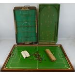 A Seamer table top football game, 92cm x 63cm, boxed, a Corinthian table top soccer game 73cm x