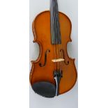 A Chinese Antoni Model ACV31 three-quarter size violin, with 34cm two-piece back, bears label "