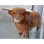 A Beswick model of a Highland bull