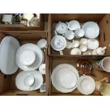 Noritake dinner ware, together with Royal Doulton dinner ware, Poole vase, Myott jug, Russian art