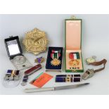 Miniature Gulf War medals, including a set of miniatures of campaign medal Northern Ireland and