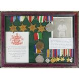 A group of seven WWI and WWII medals, awarded to Laurence R. Stilwell comprising WWI British War