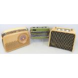 An Ever Ready Sky King portable radio, 31cm wide, a Bush Type TR82B portable radio 33cm wide and a