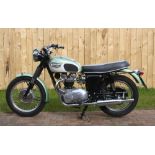 1967 Triumph Trophy TR6R 649cc registration number TVV 170F, frame number TR6RDU65774, engine number